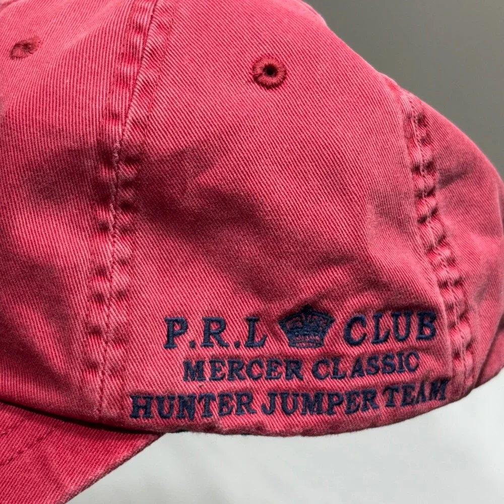 Polo Ralph Lauren Hat Unisex OS Red Mercer Classic Hunter Jumper Team Strapback